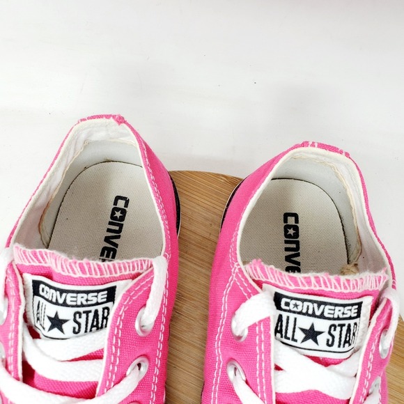 Converse Shoes Womens 7 Pink Chuck Taylor All Star Low Sneakers Lace Up - Picture 5 of 13